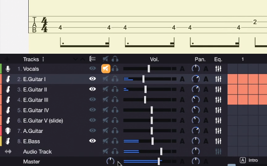 โปรแกรมฝึกเล่นกีตาร์ แกะเพลง แต่งเพลง Guitar Pro โปรแกรมฝึกเล่นกีตาร์ แกะเพลง แต่งเพลง Guitar Pro