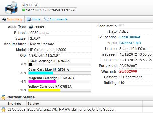 โปรแกรมเก็บข้อมูลอุปกรณ์ IT อุปกรณ์ Network ทั้งหมด รุ่นสำหรับองค์กรขนาดใหญ่ Lansweeper Enterprise โปรแกรมเก็บข้อมูลอุปกรณ์ IT อุปกรณ์ Network ทั้งหมด รุ่นสำหรับองค์กรขนาดใหญ่ Lansweeper Enterprise