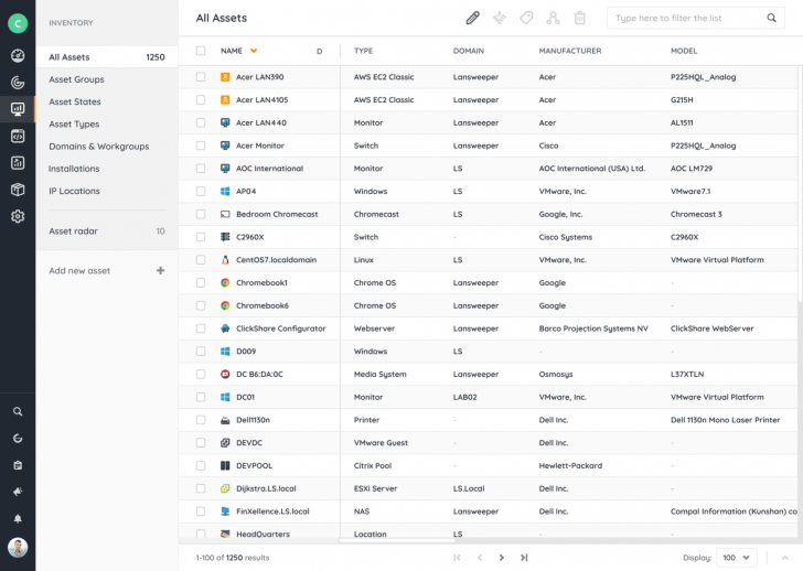 โปรแกรมเก็บข้อมูลอุปกรณ์ IT อุปกรณ์ Network ทั้งหมด รุ่นสำหรับองค์กรขนาดใหญ่ Lansweeper Enterprise