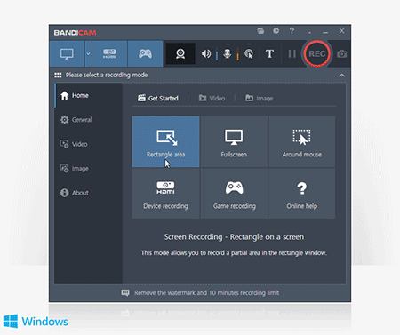 ตารางเปรียบเทียบ โปรแกรมบันทึกวิดีโอหน้าจอ แคสเกม ถ่ายวิดีโอจากเว็บแคม Bandicam Screen Recorder ในแต่ละเวอร์ชัน