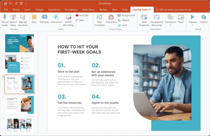 โปรแกรมสร้างบทเรียนดิจิทัล รุ่นระดับสูง iSpring Suite Max 11