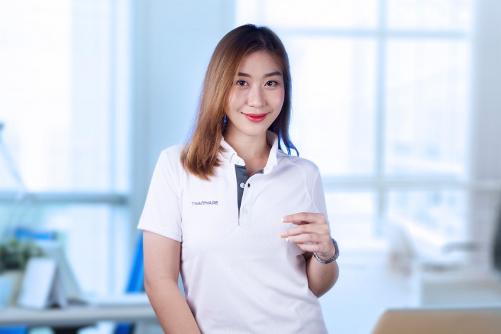 เสื้อโปโลสีขาว Thaiware Polo Shirt 2022