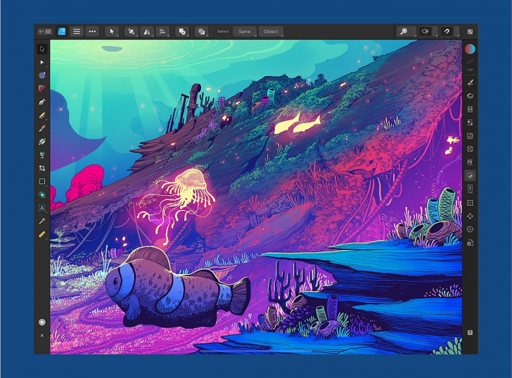 แอปพลิเคชัน iPad สำหรับวาดรูป เวกเตอร์ แรสเตอร์ Affinity Designer 2 for iPad