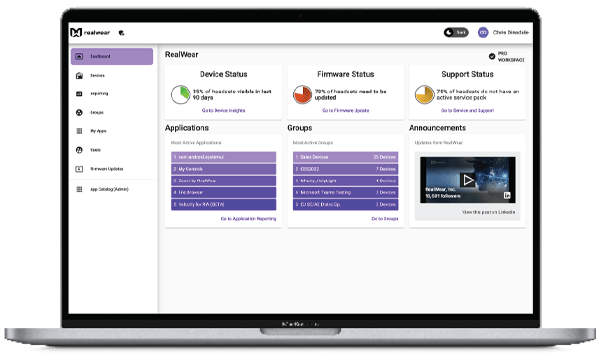 แว่นตาอัจฉริยะ ความทนทานสูง เพิ่มประสิทธิภาพคนหน้างาน RealWear HMT-1Z1