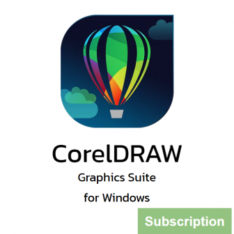 CorelDRAW Graphics Suite 2025 for Windows - Subscription License (ชุดโปรแกรมวาดรูปกราฟิก แต่งรูปภาพ รุ่นสูงสุด บน Windows สำหรับมืออาชีพ และธุรกิจทุกระดับ ลิขสิทธิ์รายปี)