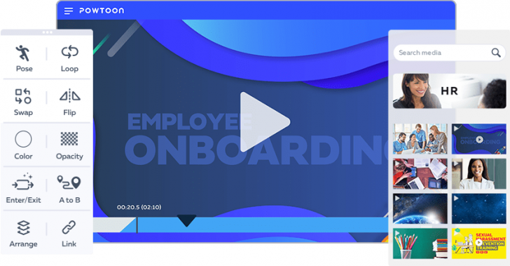 โปรแกรมตัดต่อวิดีโอ ทำวิดีโอสำหรับธุรกิจ รุ่นระดับสูง Powtoon Agency