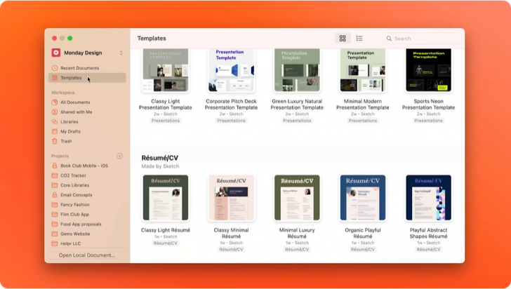 โปรแกรมออกแบบ UI UX สำหรับแอปพลิเคชัน และเว็บ รุ่นสำหรับธุรกิจ ลิขสิทธิ์รายปี Sketch Business for Mac - Subscription License