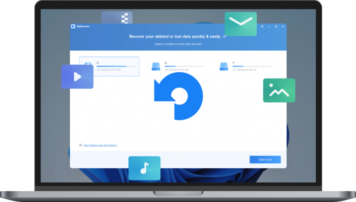 โปรแกรมกู้ข้อมูล กู้ไฟล์ รุ่นโปร AOMEI MyRecover Pro - Lifetime License