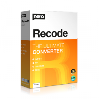 Nero Recode 2025 (โปรแกรมแปลงไฟล์แบบครบวงจร ให้เป็นรูปแบบมาตรฐาน)