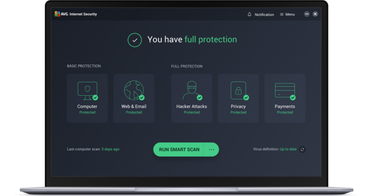 โปรแกรมแอนตี้ไวรัส ป้องกันภัยออนไลน์ AVG Internet Security