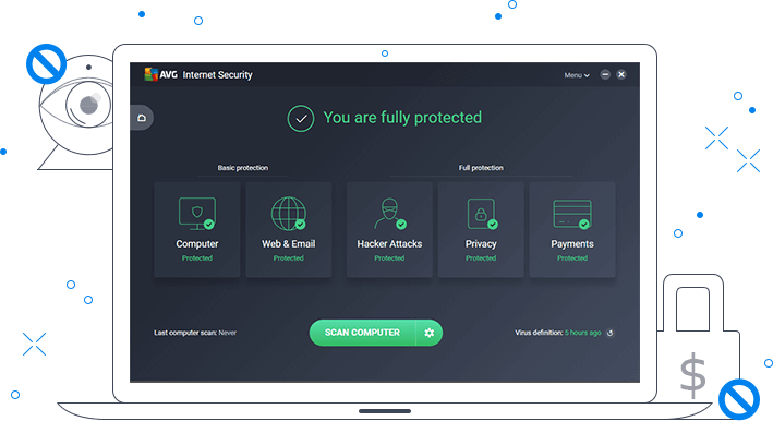 โปรแกรมแอนตี้ไวรัส ป้องกันภัยออนไลน์ AVG Internet Security