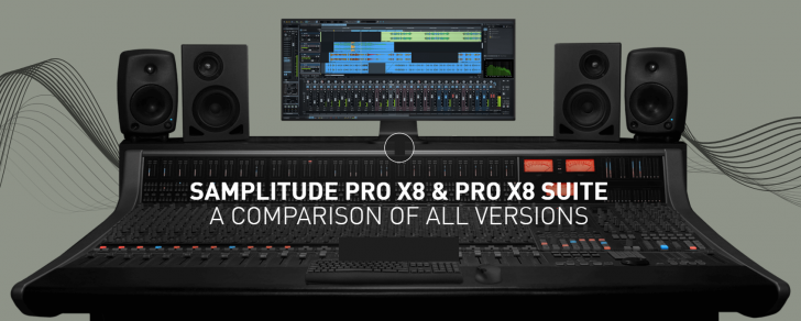 โปรแกรมตัดต่อเสียง มิกซ์เสียง รุ่นโปร Samplitude Pro X8