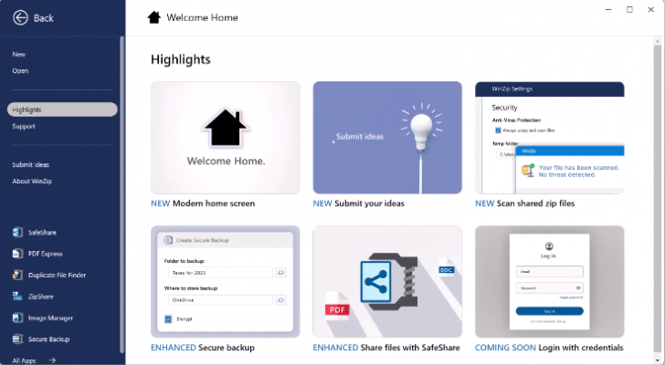 โปรแกรมบีบอัดไฟล์ รุ่นองค์กร WinZip 28 Enterprise