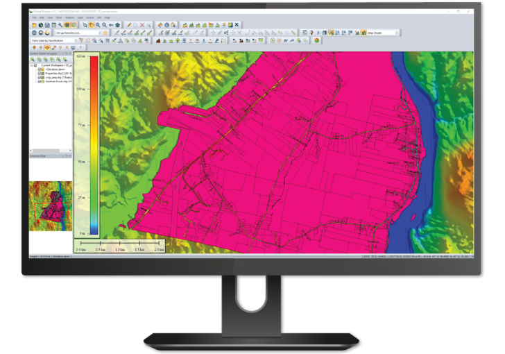 โปรแกรมระบบสารสนเทศภูมิศาสตร์ รุ่นโปร Global Mapper Pro
