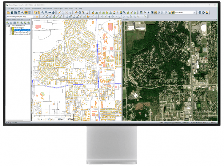 โปรแกรมระบบสารสนเทศภูมิศาสตร์ รุ่นโปร Global Mapper Pro