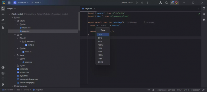 โปรแกรมรวมเครื่องมือสำหรับผู้พัฒนาภาษาจาวาสคริปต์ Jetbrains WebStorm 2025