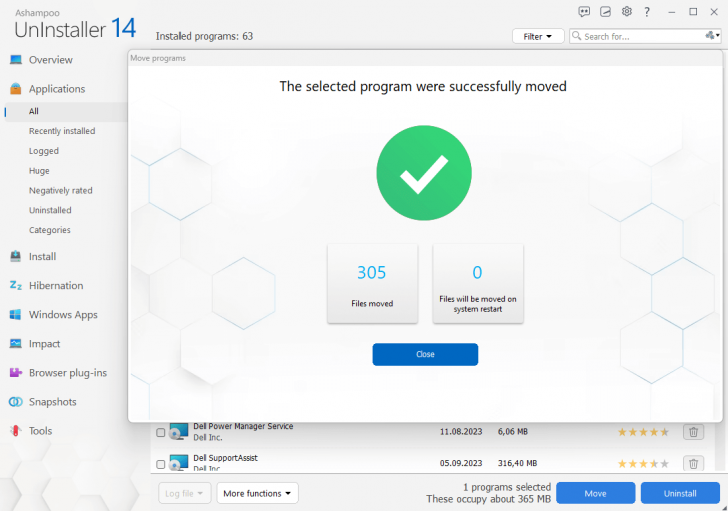 โปรแกรมลบโปรแกรม Ashampoo UnInstaller 14