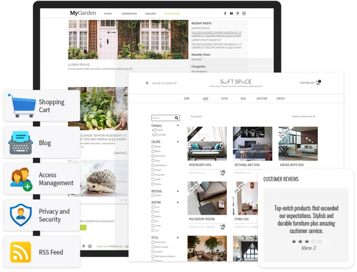 โปรแกรมสร้างเว็บเพจ รุ่นโปร WebSite X5 Pro