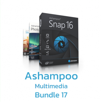 Ashampoo Multimedia Bundle 17 (ชุดโปรแกรมมัลติมีเดียคุณภาพสูง จับภาพหน้าจอ อัดวิดีโอหน้าจอ ทำสไลด์โชว์ แต่งรูปได้)