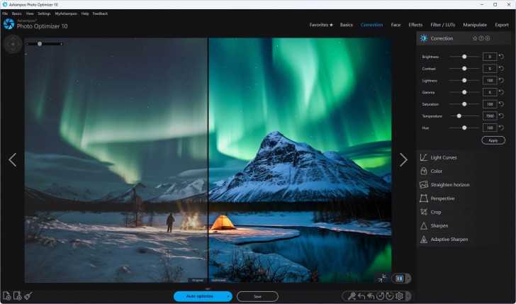โปรแกรมตกแต่งภาพ Ashampoo Photo Optimizer