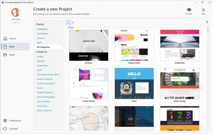 โปรแกรมสร้างเว็บเพจ รุ่นโปร WebSite X5 Pro