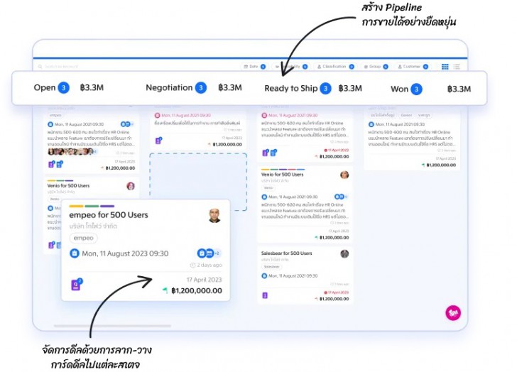 โปรแกรมระบบริหารงานขายอย่างมืออาชีพ Venio Sales CRM