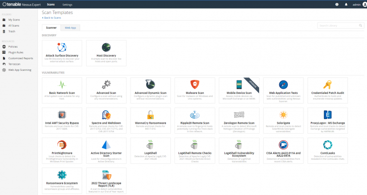 โปรแกรมประเมินความเสี่ยงด้านไอที รุ่นระดับสูง Nessus Expert