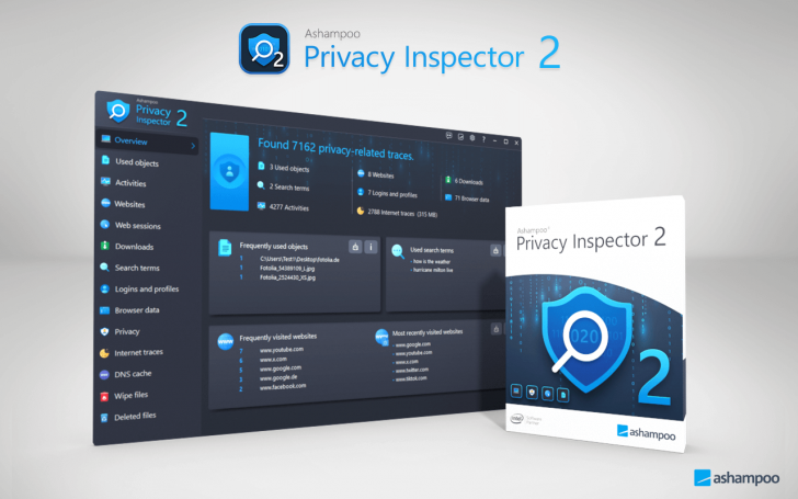 โปรแกรมติดตามการใช้งาน PC และปกป้องความเป็นส่วนตัวข้อมูล Ashampoo Privacy Inspector 2