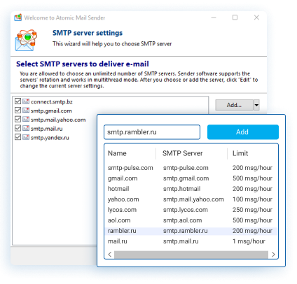 โปรแกรมส่งอีเมลจำนวนมาก ทำการตลาดผ่านอีเมล Atomic Mail Sender