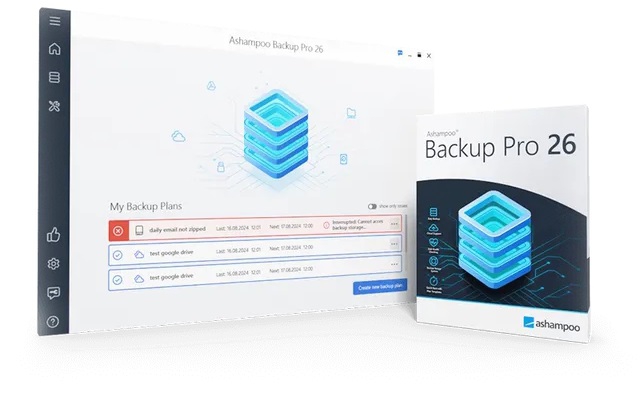 โปรแกรมสำรองไฟล์ กู้คืนข้อมูลไฟล์ Ashampoo Backup Pro 26