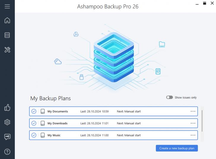 โปรแกรมสำรองไฟล์ กู้คืนข้อมูลไฟล์ Ashampoo Backup Pro 26