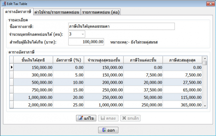 โปรแกรมเงินเดือน EASY-ACC PAYROLL 2.0
