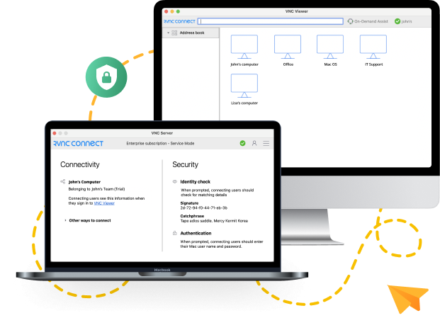 โปรแกรมรีโมทหน้าจอ รุ่นสำหรับธุรกิจขนาดใหญ่ ปรับแต่งได้ VNC Connect Enterprise