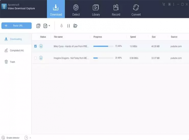 โปรแกรมดาวน์โหลดวิดีโอจากเว็บไซต์ดัง ตัดต่อวิดีโอ แคปเจอร์วิดีโอหน้าจอ Apowersoft Video Download Capture