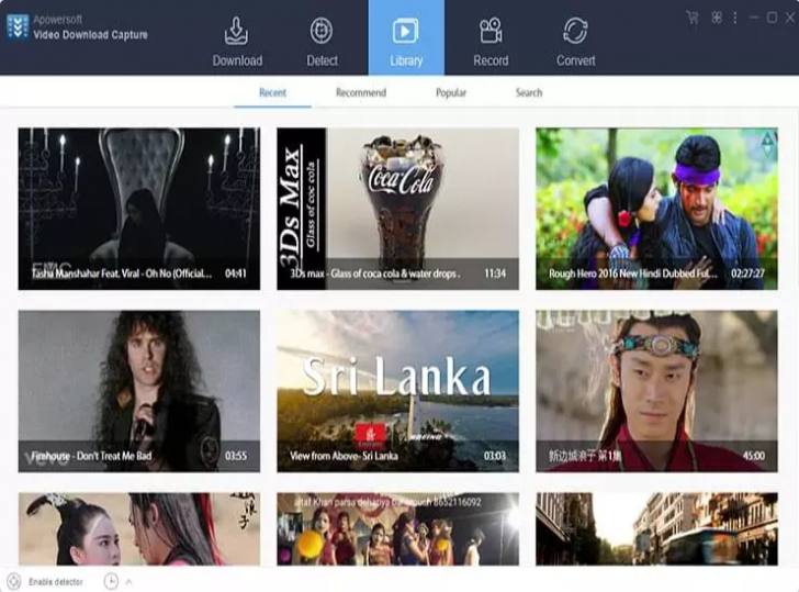 โปรแกรมดาวน์โหลดวิดีโอจากเว็บไซต์ดัง ตัดต่อวิดีโอ แคปเจอร์วิดีโอหน้าจอ Apowersoft Video Download Capture