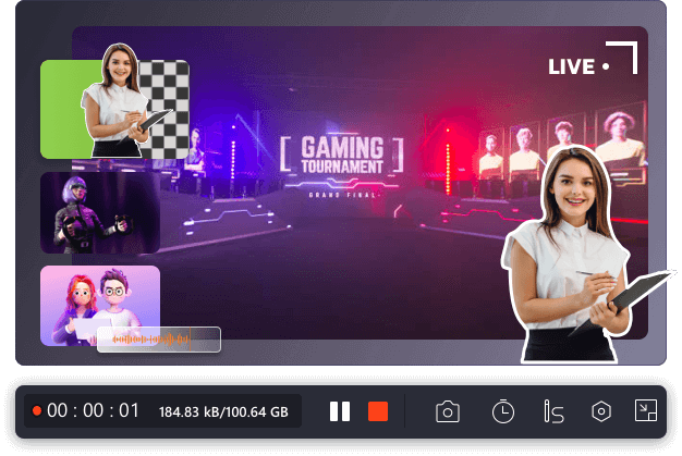 โปรแกรมอัดวิดีโอหน้าจอ ลิขสิทธิ์จ่ายรายปี EaseUS RecExperts for Windows - Subscription License