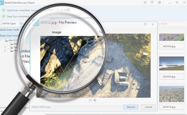 โปรแกรมกู้ไฟล์ข้อมูลทุกรูปแบบ EaseUS Data Recovery Wizard Pro for Windows