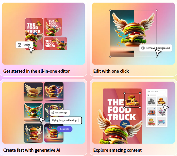 โปรแกรมสร้างสื่อกราฟิกทุกรูปแบบได้อย่างง่ายดาย Adobe Express for Teams Corporate โปรแกรมสร้างสื่อกราฟิกทุกรูปแบบได้อย่างง่ายดาย Adobe Express for Teams Corporate