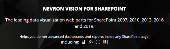 โปรแกรมแสดงผลข้อมูลขั้นสูง  Nevron Vision for SharePoint
