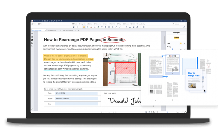 โปรแกรมจัดการเอกสาร ความสามารถครบ รุ่นระดับสูง PDF Reader Pro Permanent