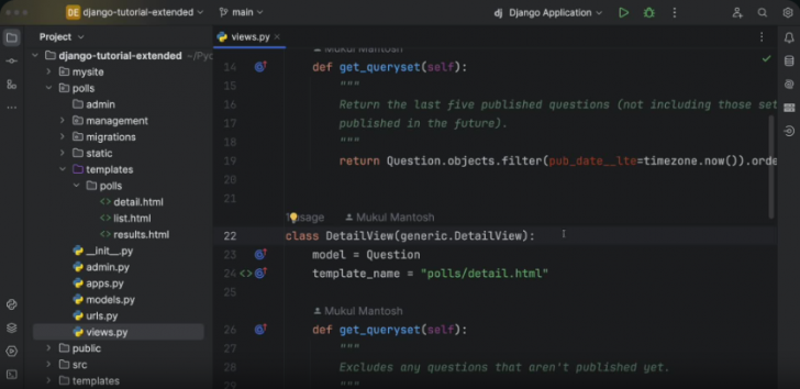 ฟีเจอร์ของ โปรแกรม Jetbrains PyCharm