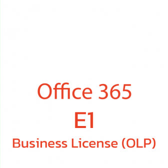 Office 365 E1 Business License (OLP) (ชุดโปรแกรมจัดการสํานักงาน ที่มีลิขสิทธิ์ถูกต้องตามกฎหมาย สำหรับองค์กรธุรกิจใหญ่ | Q4Y-00003 (Office Online + OneDrive))
