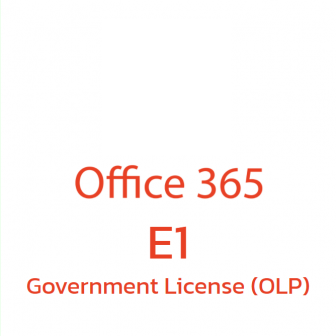Office 365 E1 Government License (OLP) (ชุดโปรแกรมจัดการสํานักงาน ที่มีลิขสิทธิ์ถูกต้องตามกฎหมาย สำหรับหน่วยงานราชการขนาดใหญ่ | 7JT-00003 (Office Online + OneDrive))