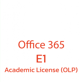 Office 365 E1 Academic License (OLP) (ชุดโปรแกรมจัดการสํานักงาน ที่มีลิขสิทธิ์ถูกต้องตามกฎหมาย สำหรับสถาบันการศึกษาขนาดใหญ่ | (Office Online + OneDrive))