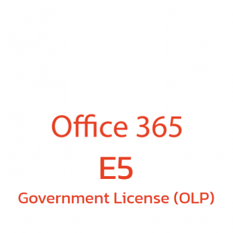 Office 365 E5 Government License (OLP) (ชุดโปรแกรมจัดการสํานักงาน ที่มีลิขสิทธิ์ถูกต้องตามกฎหมาย สำหรับหน่วยงานราชการขนาดใหญ่ | (Office Apps + Cloud Service + Power BI))