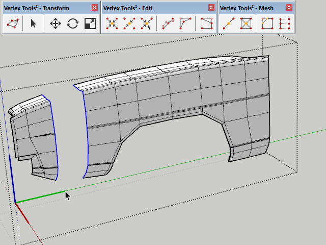 ปลั๊กอิน SketchUp เพื่อจัดการจุดยอด Vertex Tools for SketchUp