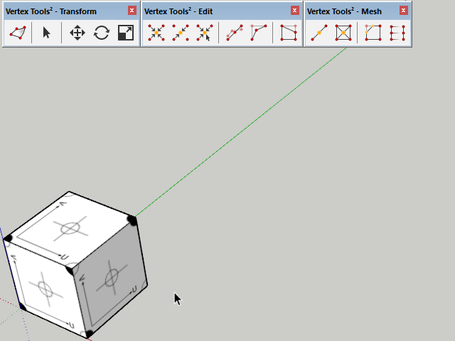 ปลั๊กอิน SketchUp เพื่อจัดการจุดยอด Vertex Tools for SketchUp