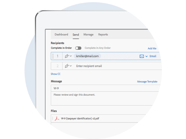 โปรแกรมจัดการลายเซ็นอิเล็กทรอนิกส์ E-Signature สำหรับองค์กรขนาดใหญ่ Adobe Acrobat Sign Solutions for Enterprise
