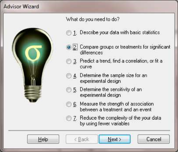 โปรแกรมวิเคราะห์สถิติเชิงลึก SigmaSTAT v4