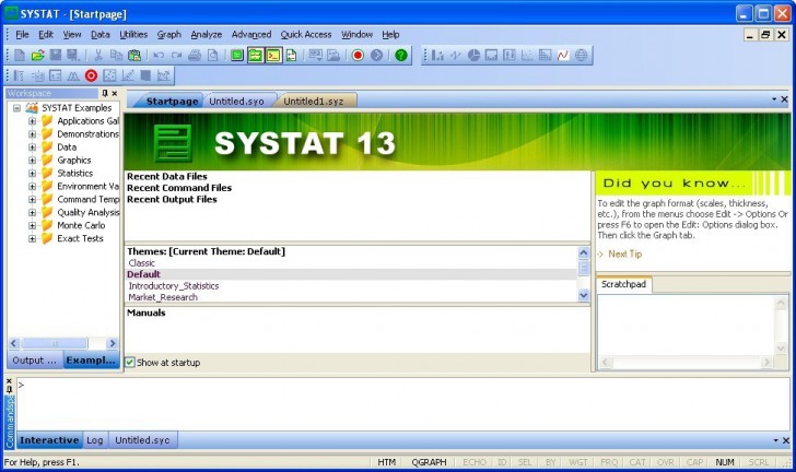 โปรแกรมวิเคราะห์สถิติครบวงจรสำหรับงานวิจัยและธุรกิจ SYSTAT v13